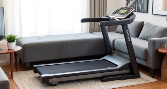 compact space saving treadmill