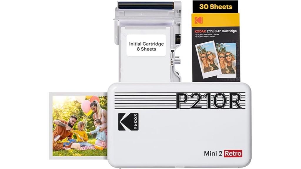 compact vintage photo printer