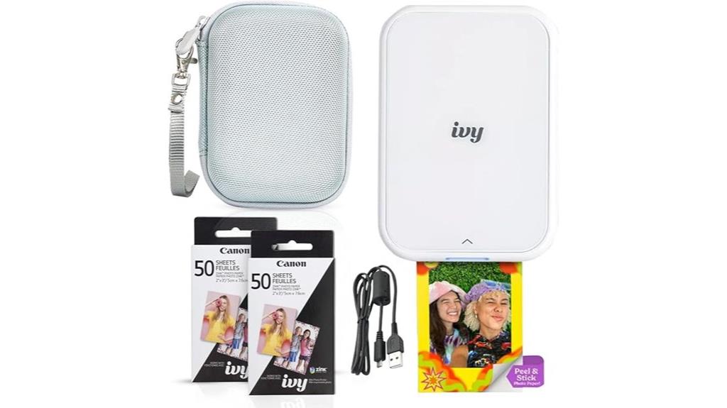 compact white bluetooth printer