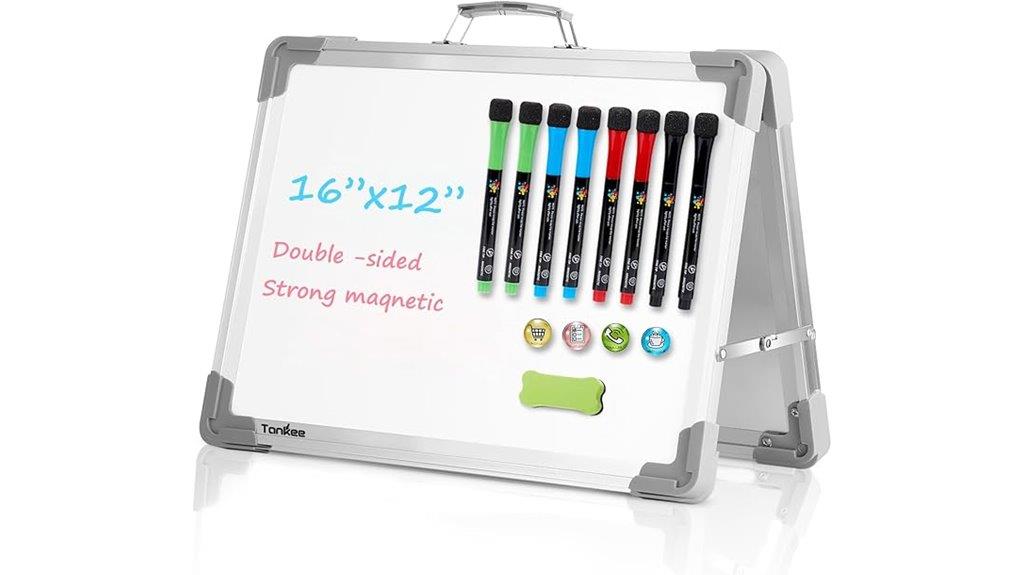 compact whiteboard with stand