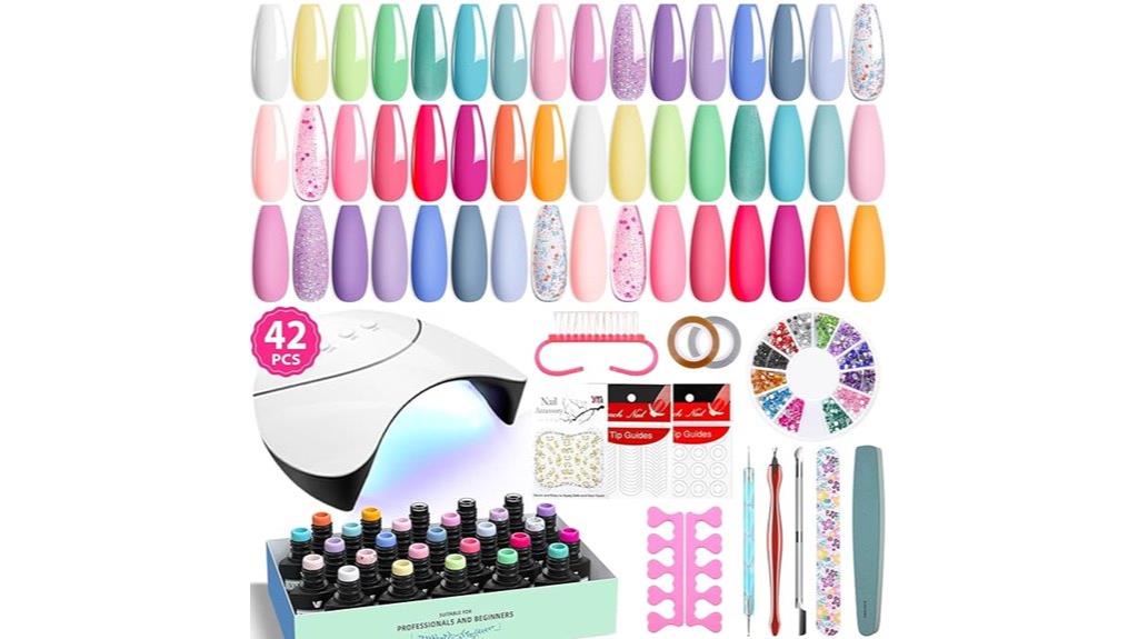 complete 42 piece nail kit