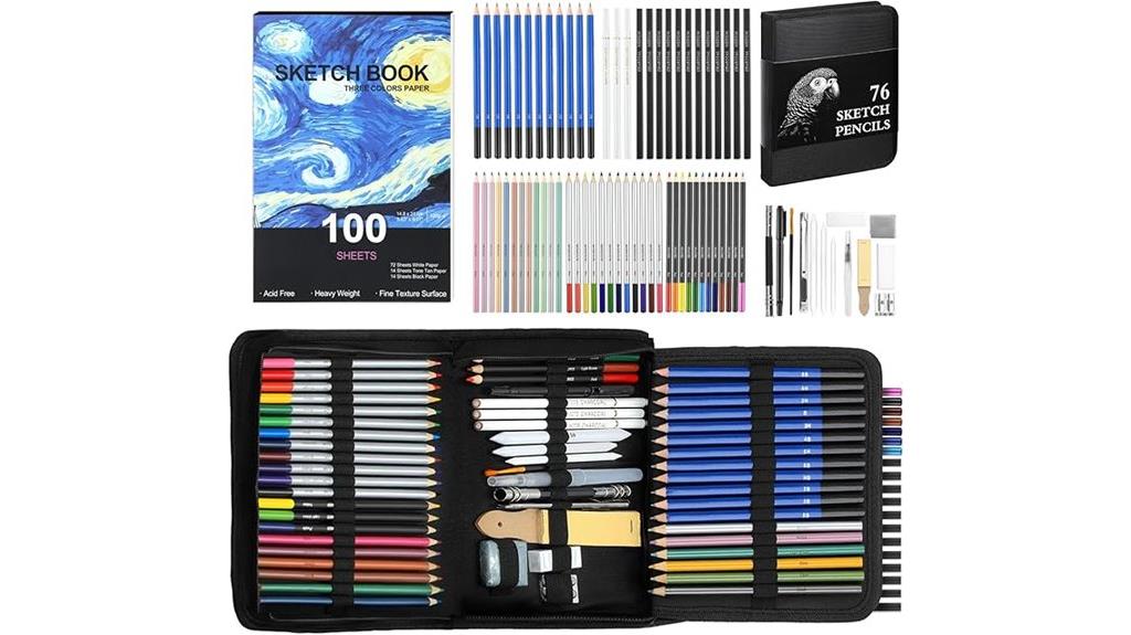 comprehensive sketching art set