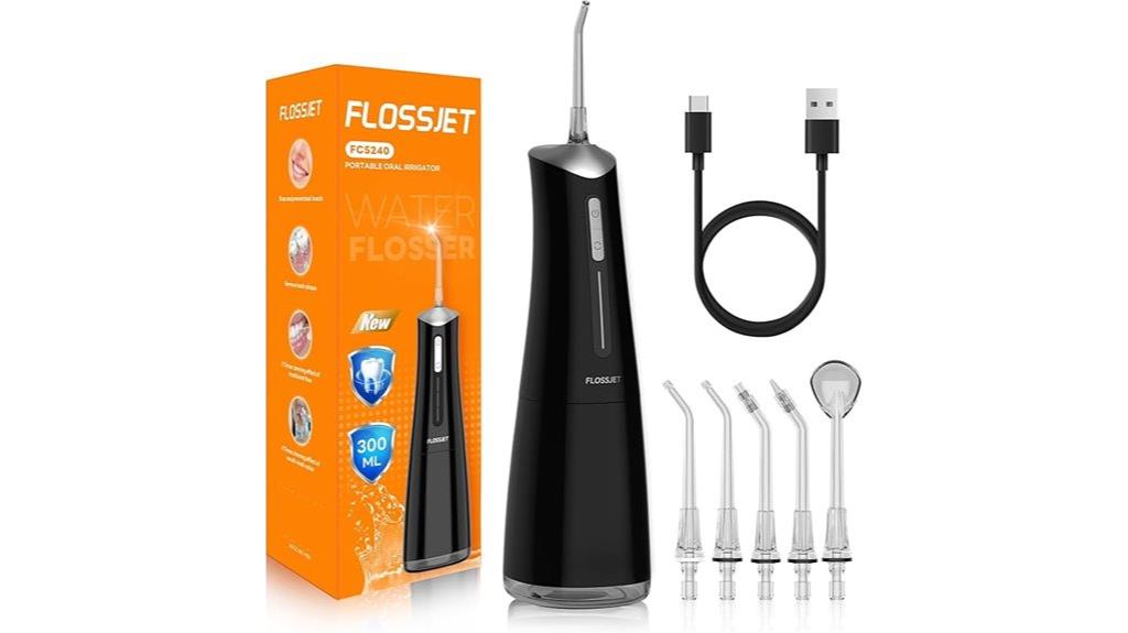 cordless black water flosser