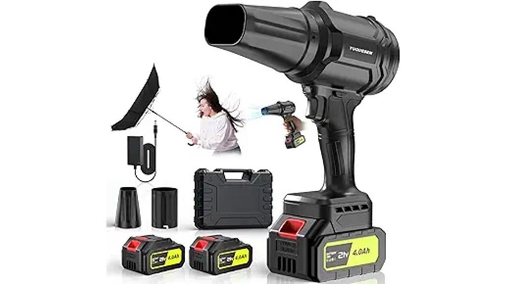 cordless blower with batteries