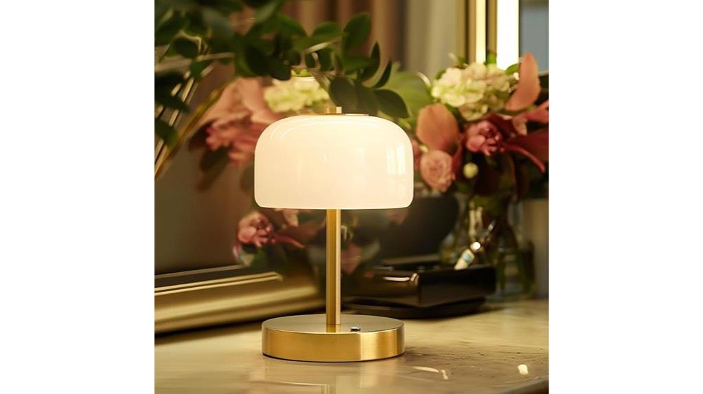 cordless dimmable table lamp