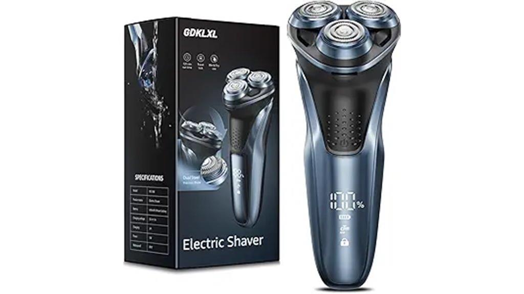 cordless male grooming device