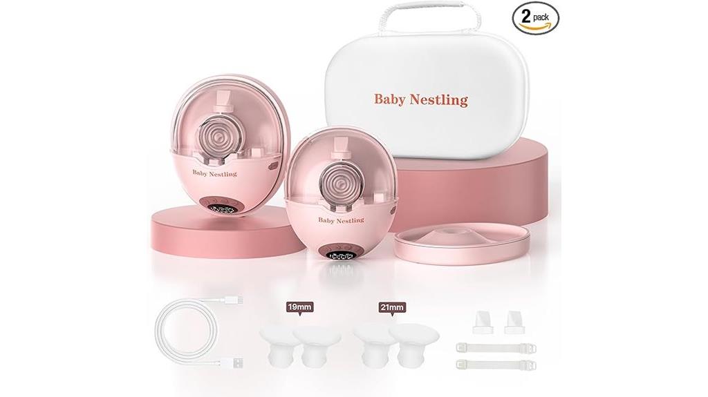 cordless pink breast pump