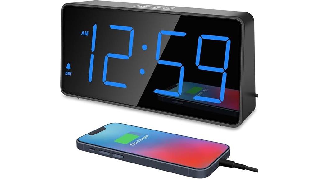 digital bedside alarm clock