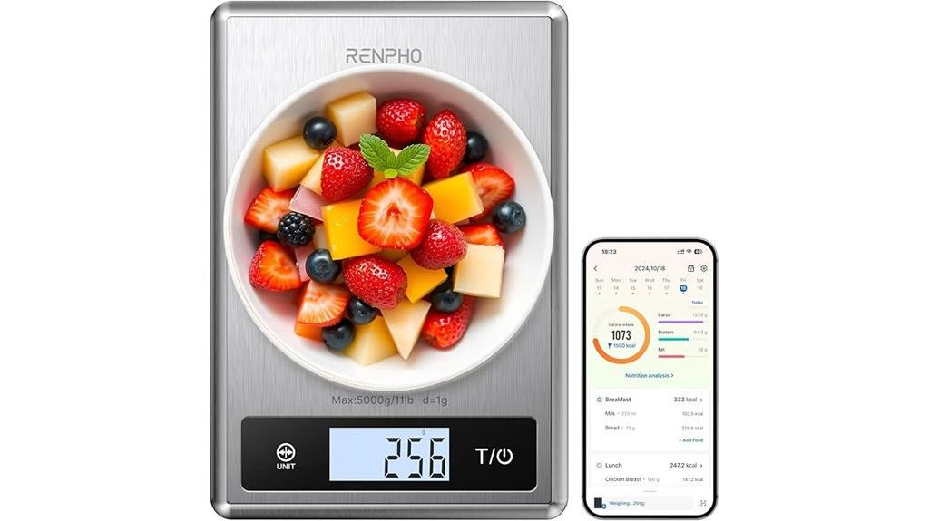 digital food scale with nutrition