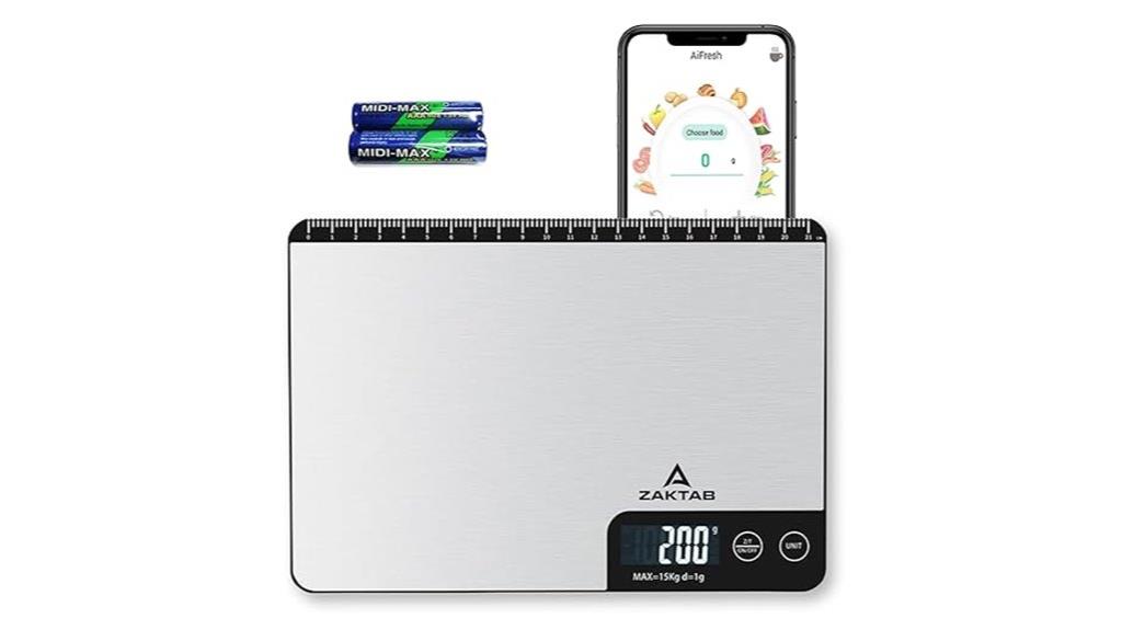 digital kitchen scale with app
