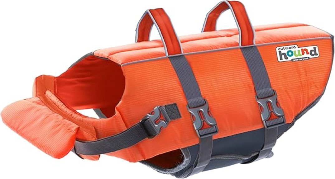 dog life jacket with splash