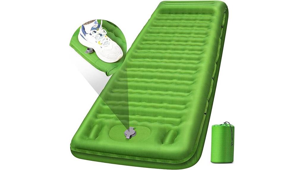double inflatable camping pad