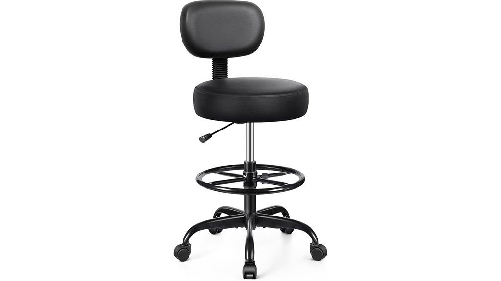 drafting chair with wheels