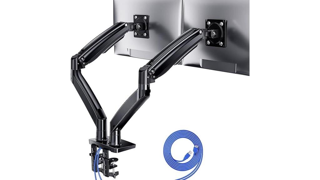 dual 40 inch monitor mount