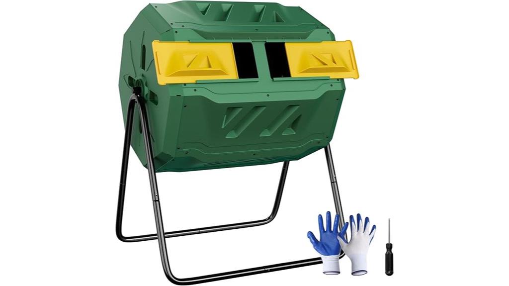 dual chamber compost bin