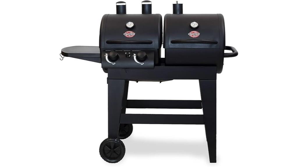 dual fuel grill and smoker