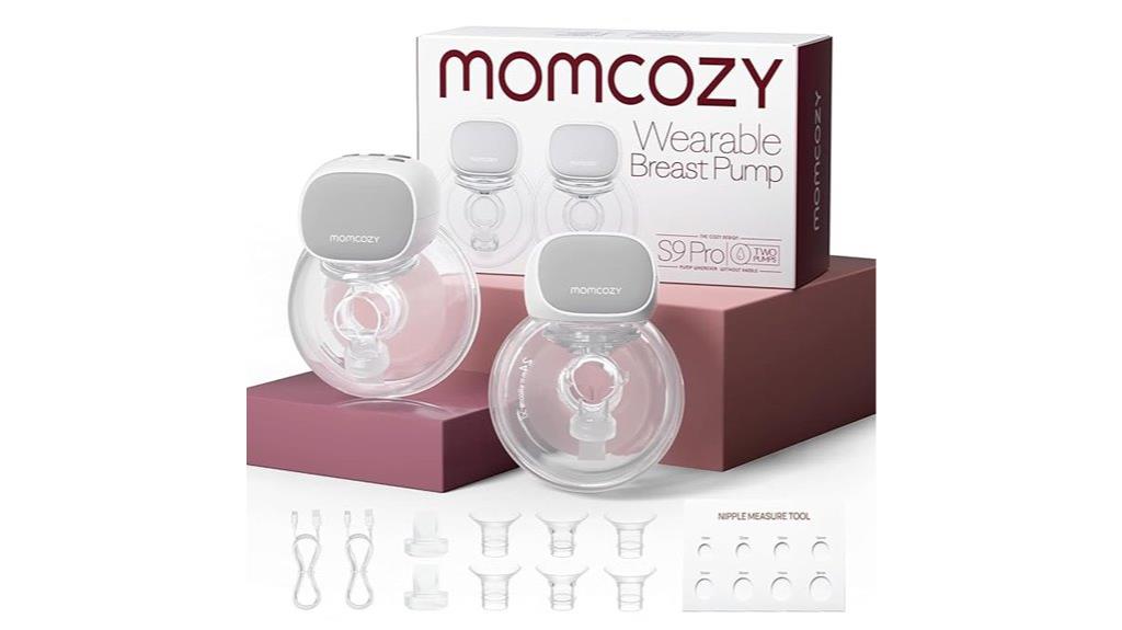 dual gray breast pumps