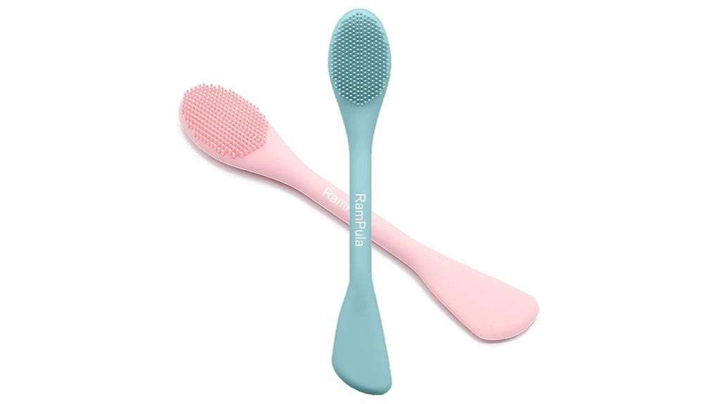 dual purpose silicone facial brush