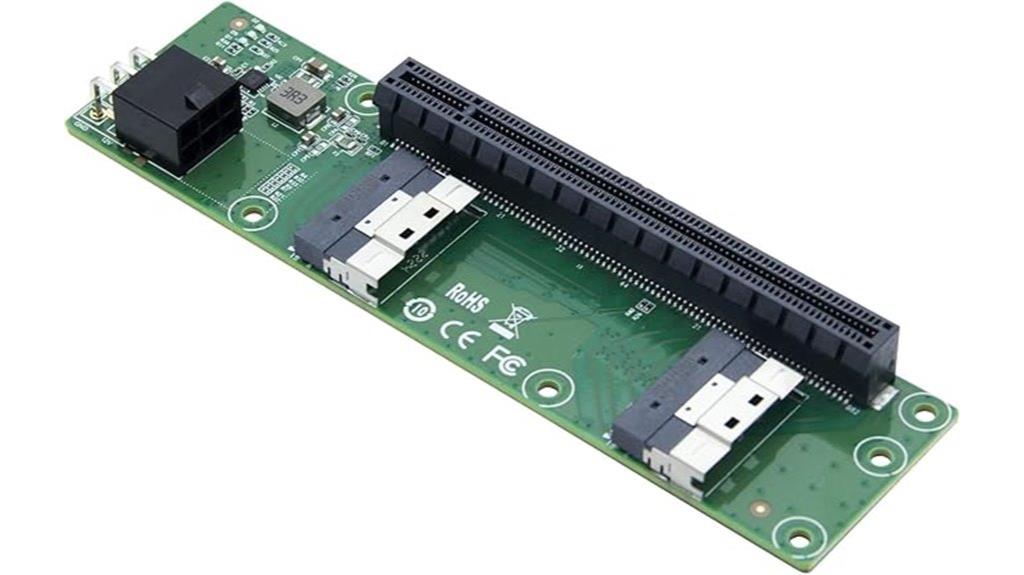 dual slimsas pcie adapter