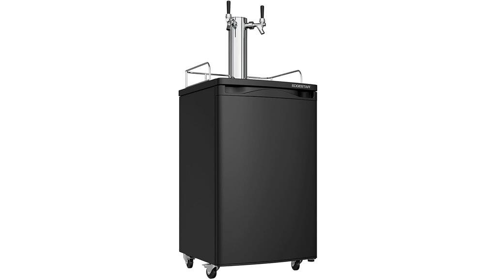 dual tap kegerator dispenser