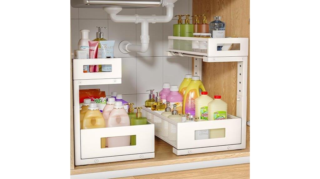 dual under sink storage