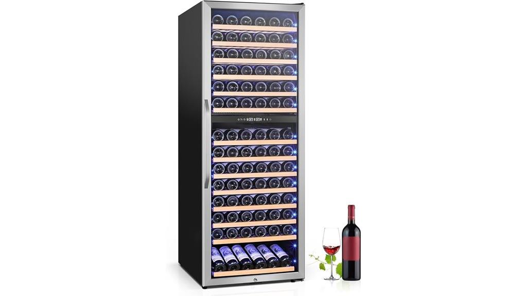 dual zone wine fridge