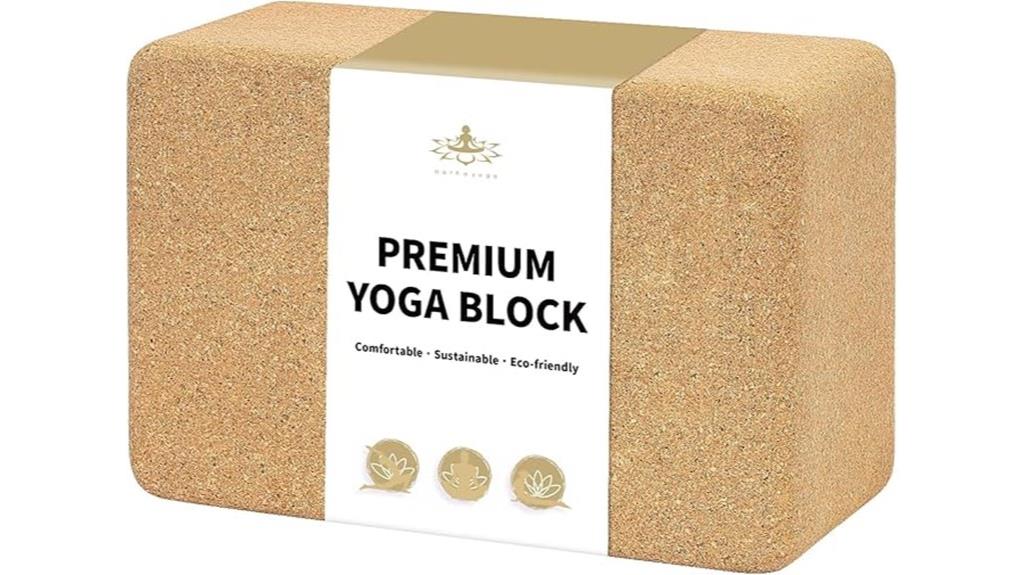 eco friendly cork yoga block