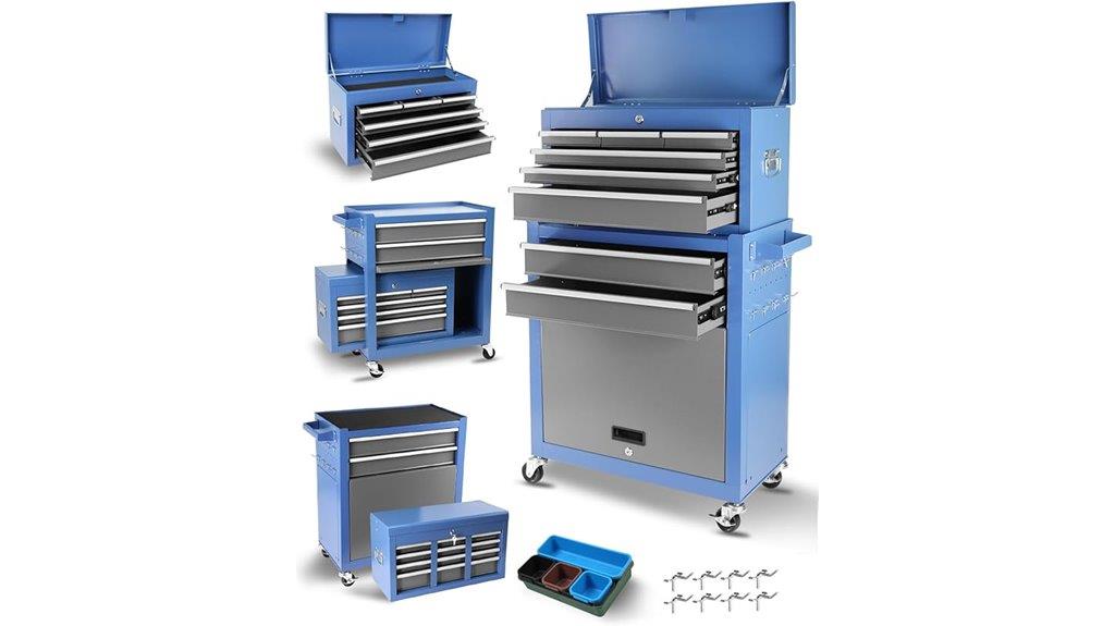 eight drawer mobile tool chest
