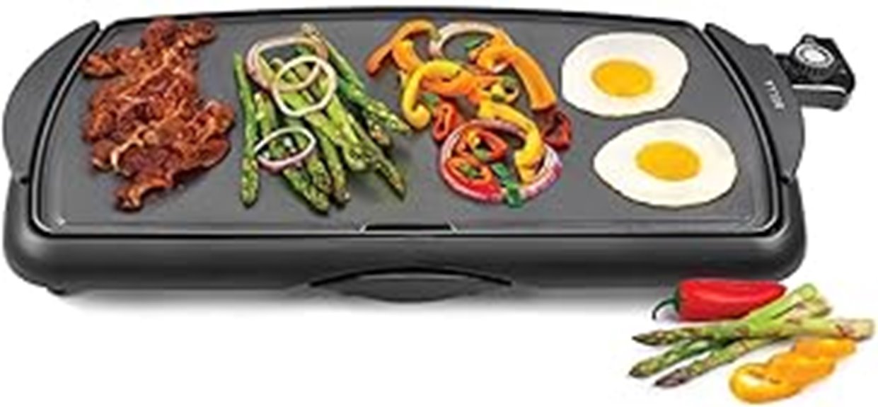 electric flat cooking surface