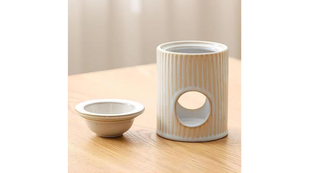 elegant ceramic candle holder