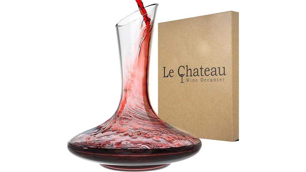 elegant large wine decanter