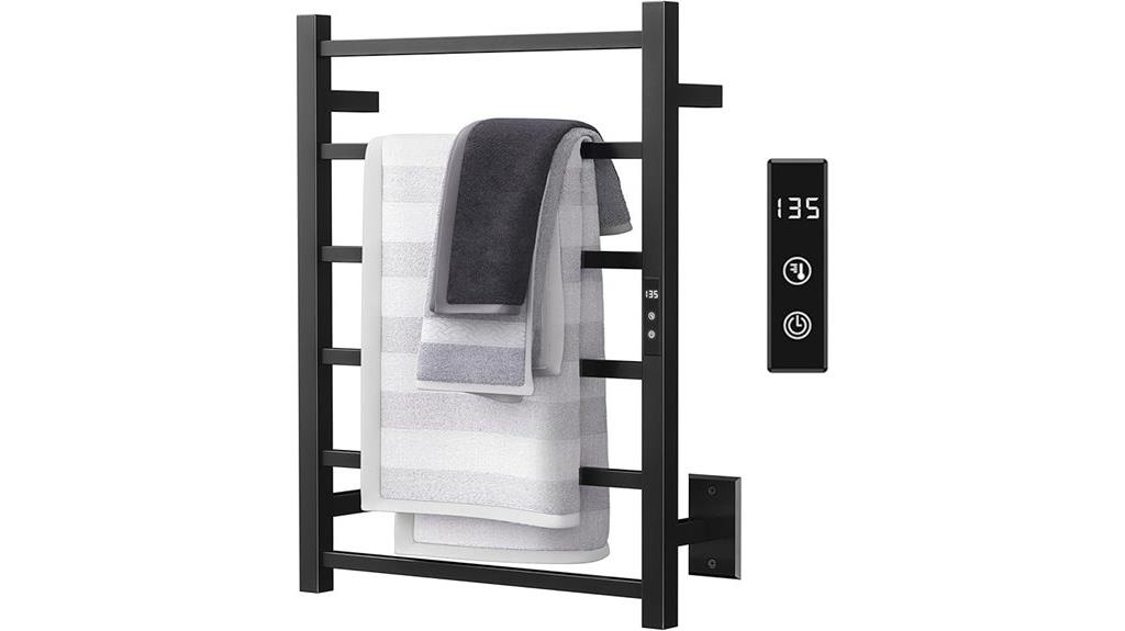 elegant towel warmer with timer