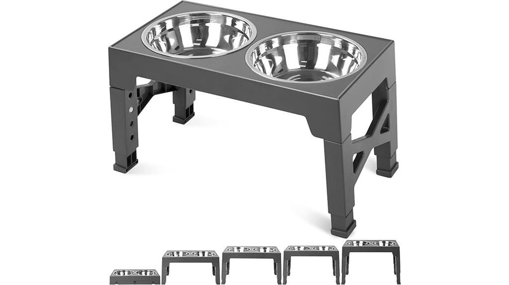 elevated stainless steel dog bowls