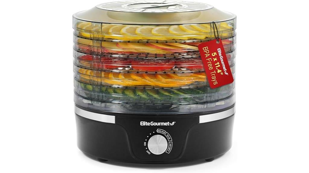 elite dehydrator with trays