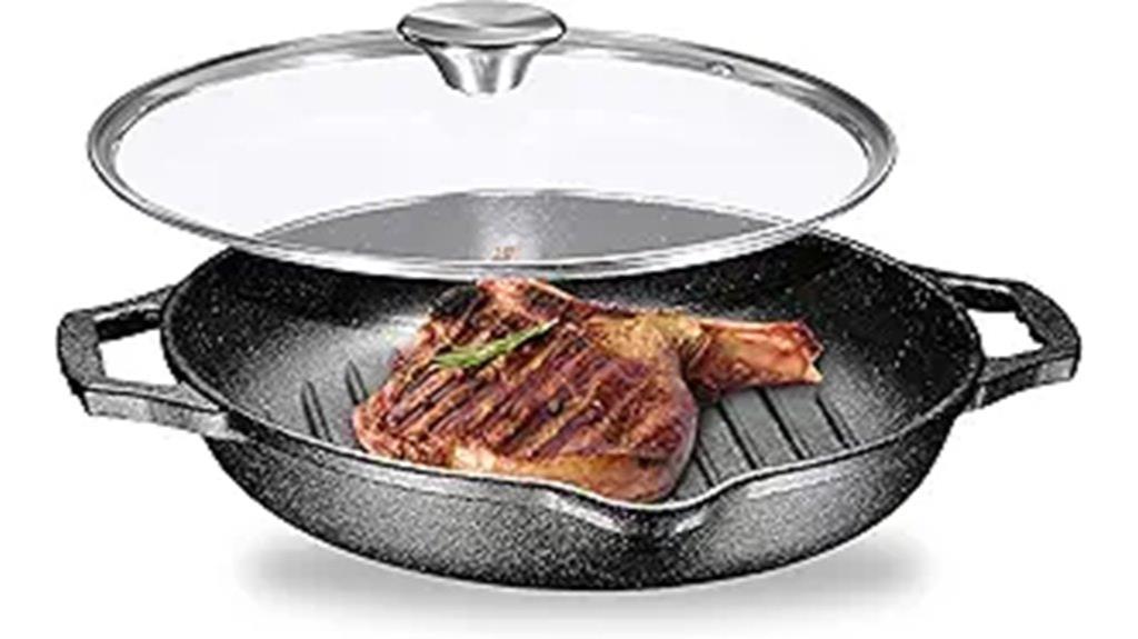 enameled cast iron skillet