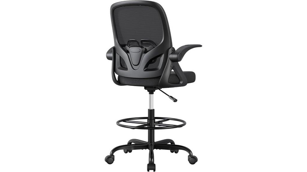 ergonomic drafting chair features