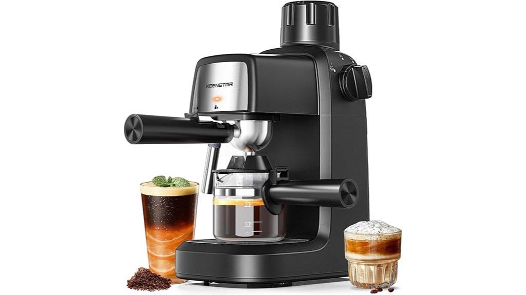 espresso machine with milk frother