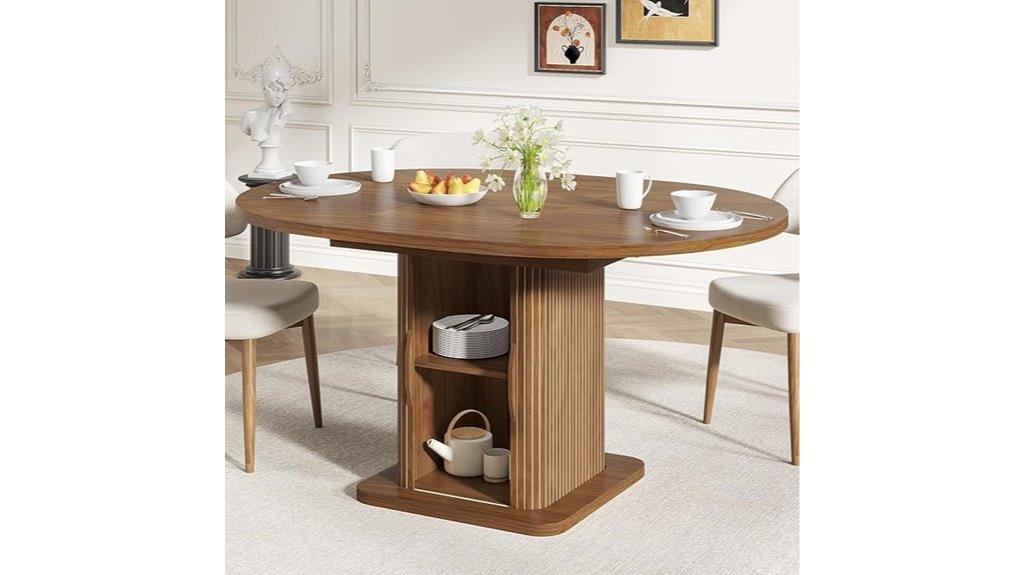 expandable round dining table
