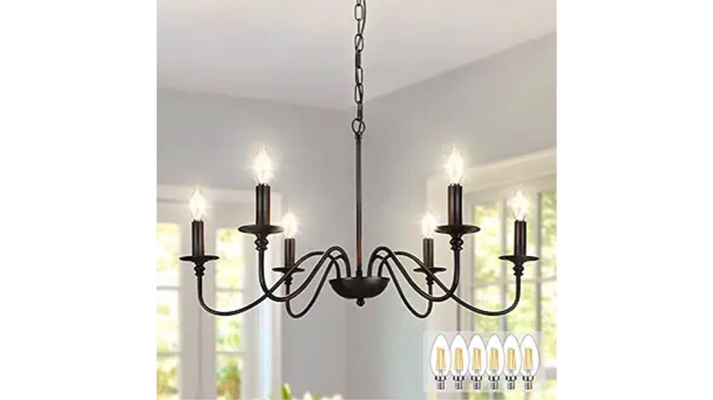 farmhouse dining room chandelier