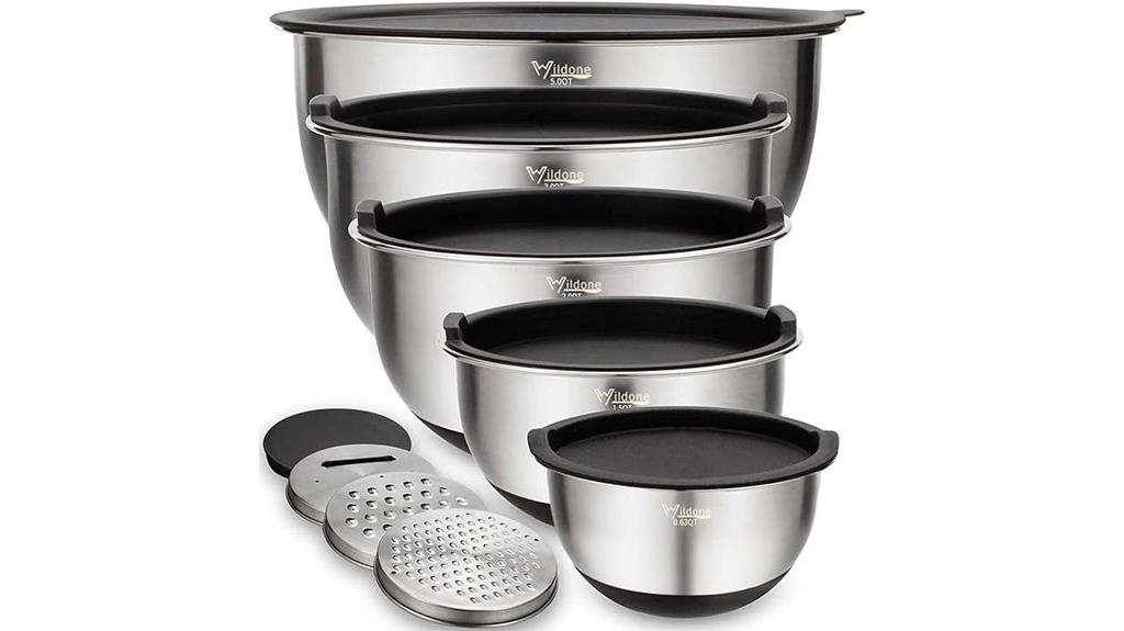 five piece mixing bowls