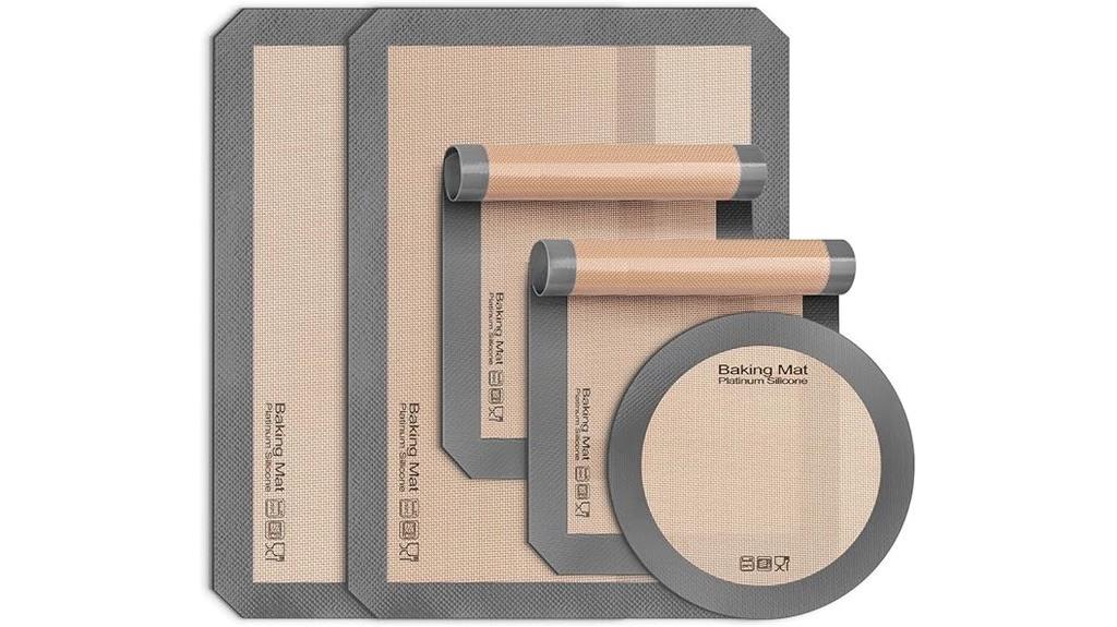 five piece silicone mats