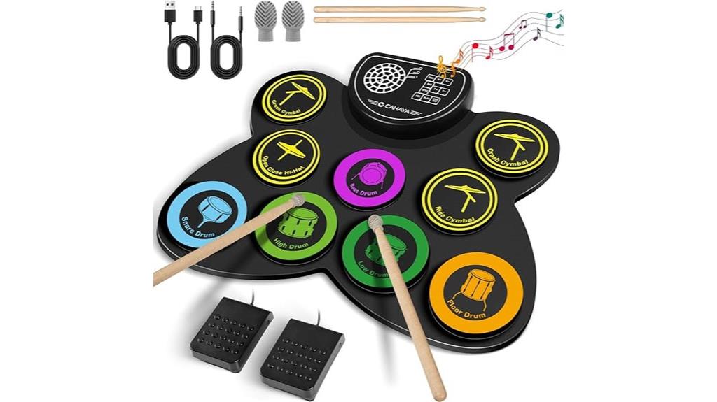 foldable electronic drum kit