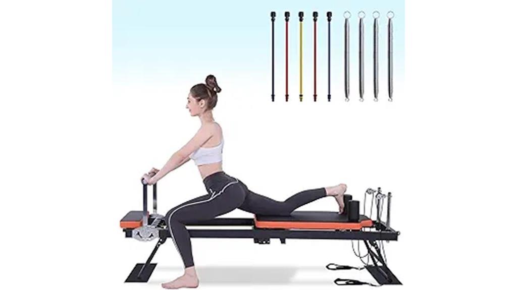 foldable pilates reformer machine