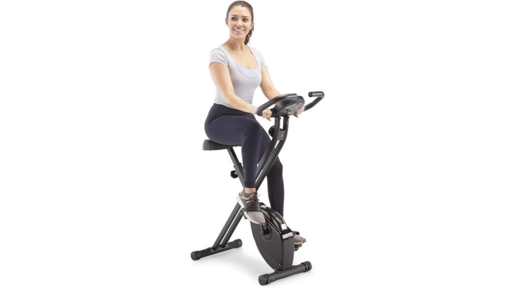 foldable upright exercise bike