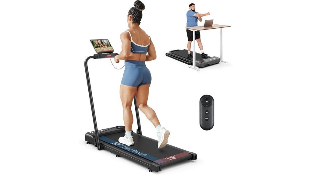 foldable walking treadmill with remote