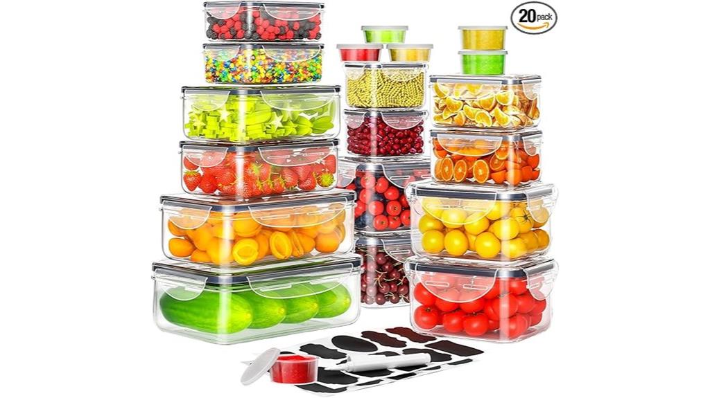 forty piece food storage set