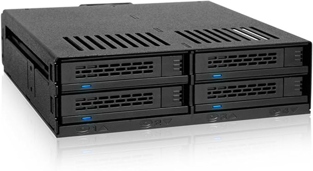 four bay hot swap cage