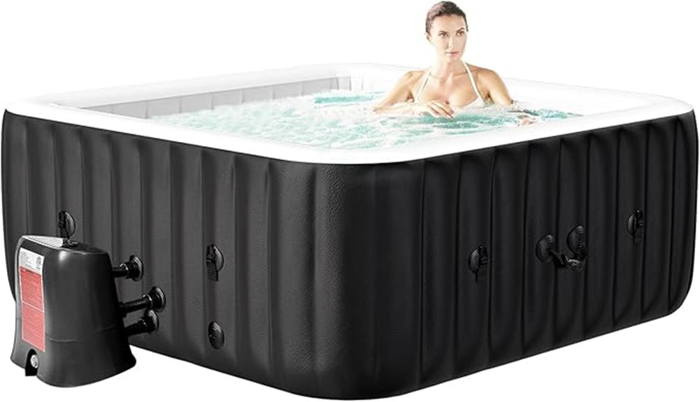 four person inflatable hot tub