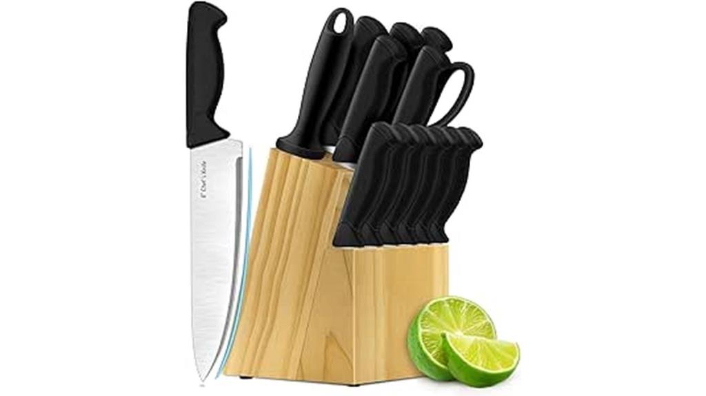 fourteen piece kitchen knives