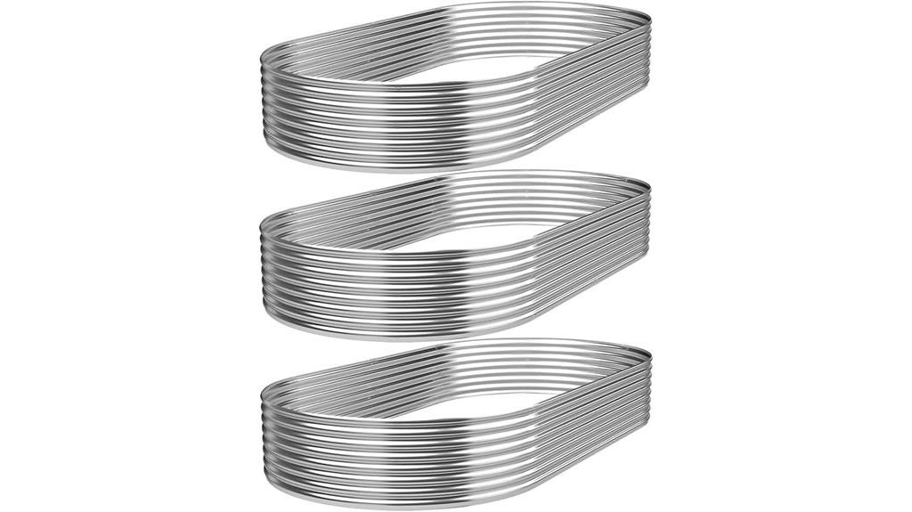 galvanized 3 piece garden bed